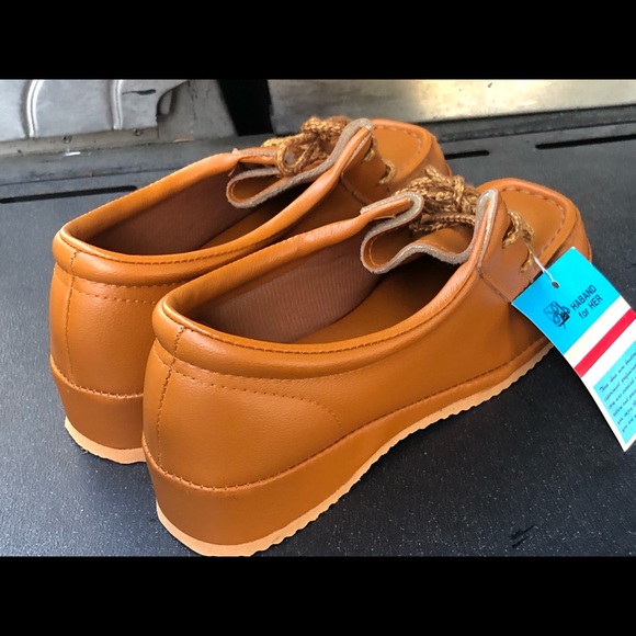 Haband Girl's Brown Leather Shoes Size 5.5(New) - Picture 6 of 11